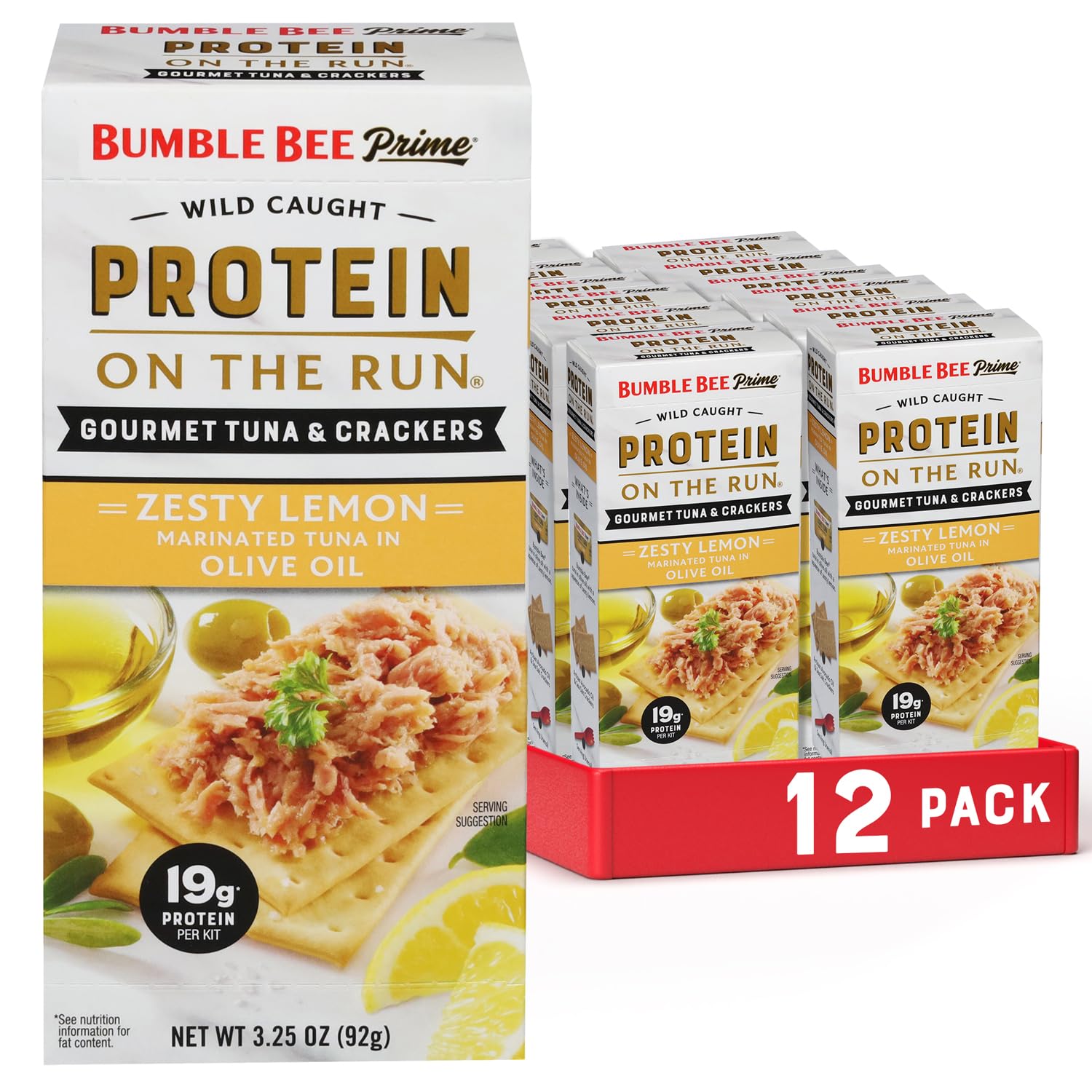  Bumble Bee Prime Protein on the Run Tuna Snack Kit for On-the-Go Athletes with 19g of Protein per Serving
| Bumble Bee 