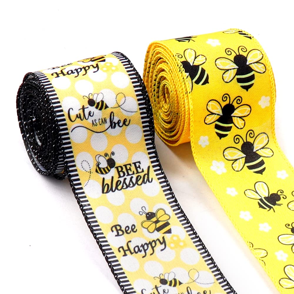 World Bee Day Fabric Ribbons for Gift Wrapping and Party Decoration Supplies
| Spring Bumblebee Ribbons for Outdoor Dec