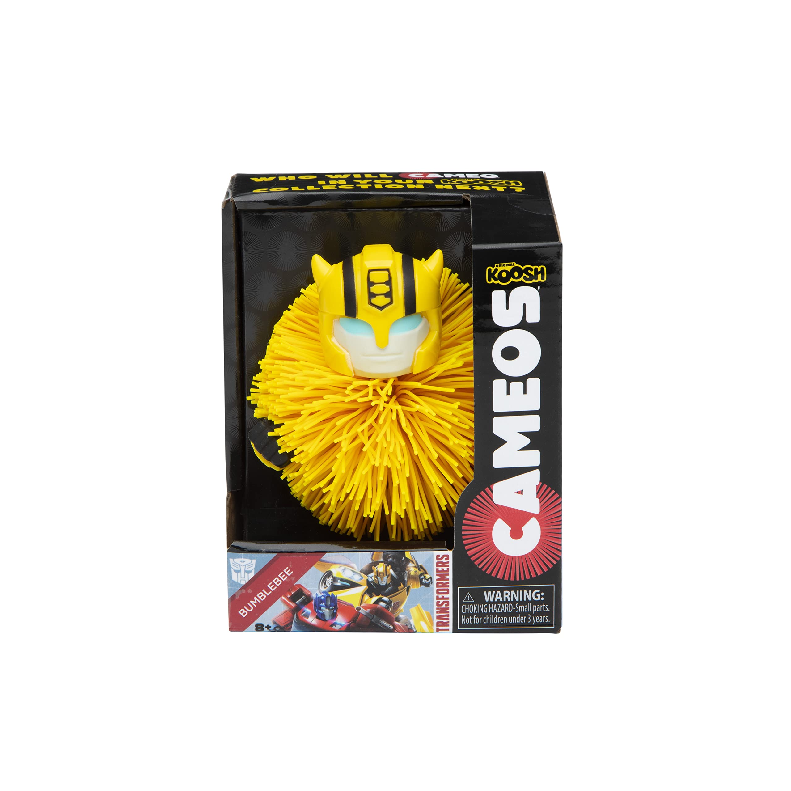 Koosh Cameos Bumble Bee Transformers Tactile Fidget Ball | Adult and Kids Gift | Ages 8 and Up Collectible Toy